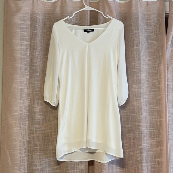 Lulu’s Shifting Dears White Ivory Dress - Picture 3 of 5